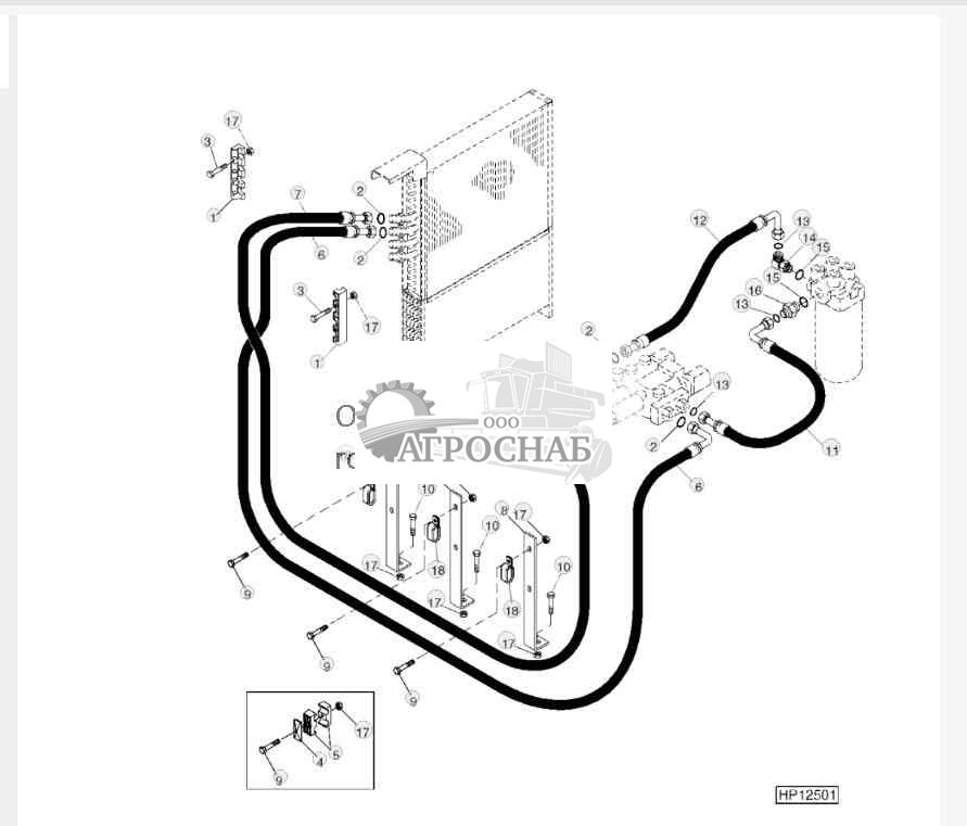 WET CLUTCH OIL COOLER LINES AND HOSES 
